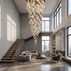 YOOGEE luxury crystal chandelier for modern dining room lighting