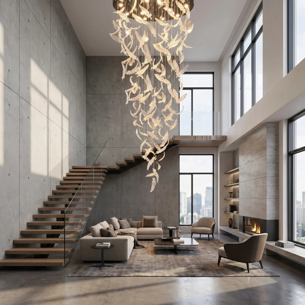 YOOGEE luxury crystal chandelier for modern dining room lighting