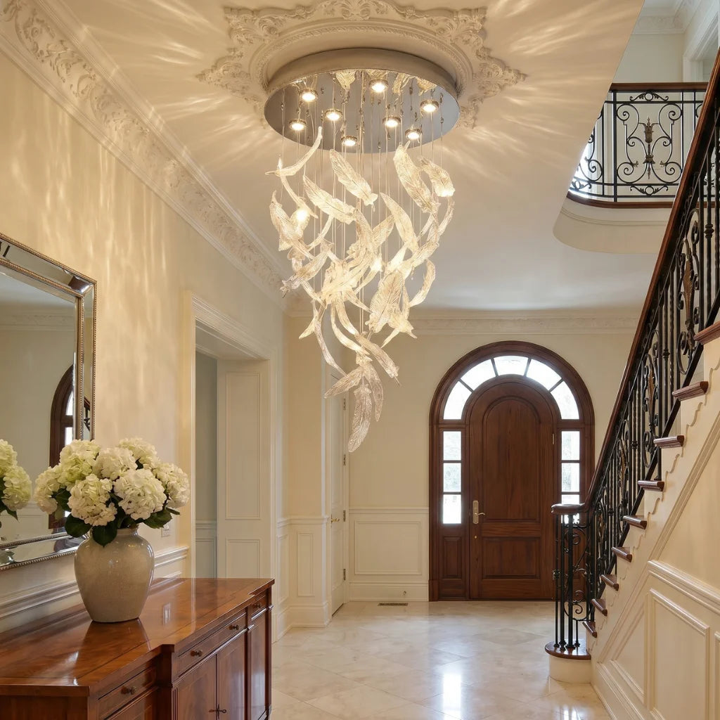 Modern chandelier light fixture for elegant living room decor