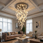 Luxury ceiling chandelier for upscale American home interiors