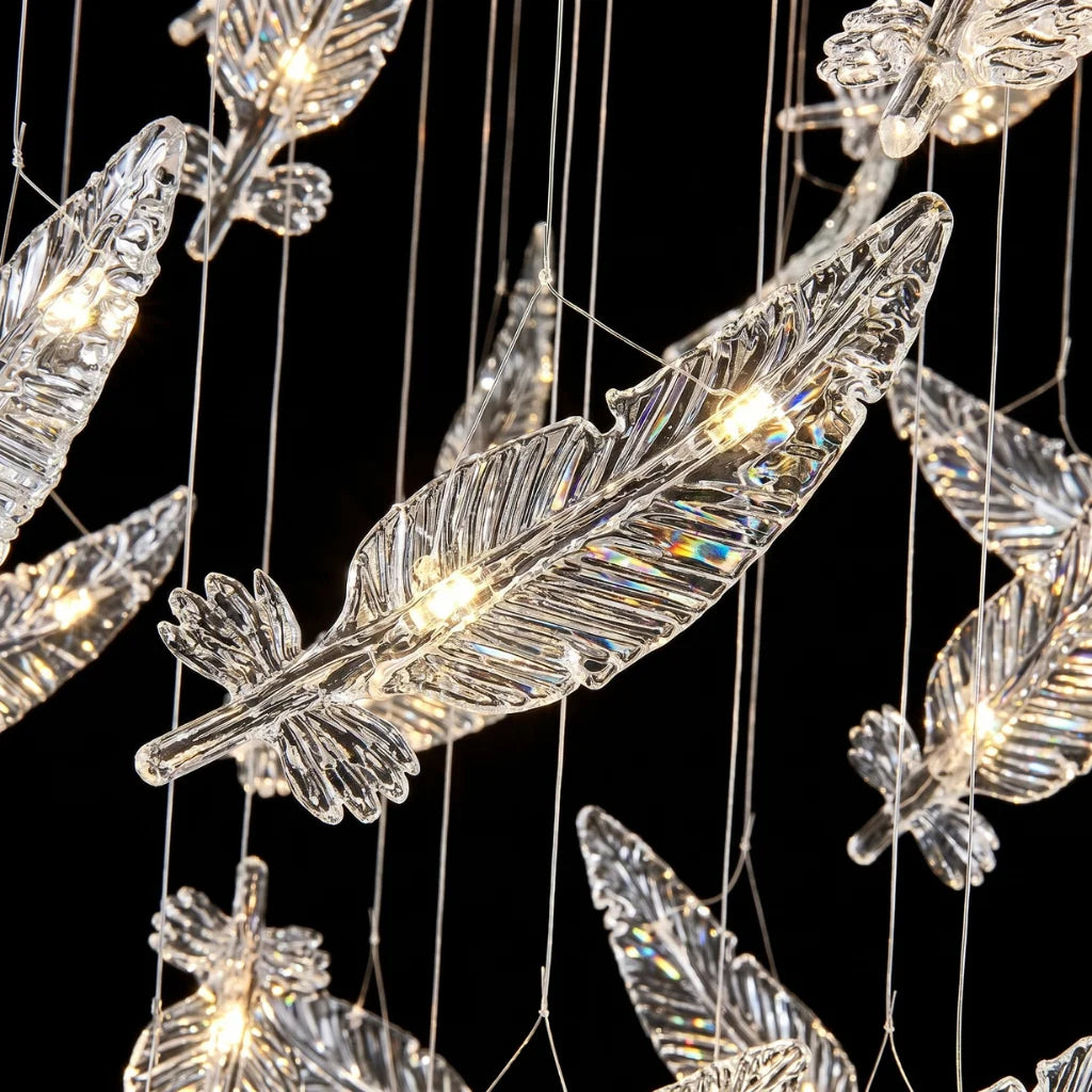 YOOGEE luxury crystal chandelier for modern dining room lighting