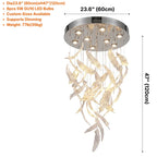 Modern chandelier light fixture for elegant living room decor