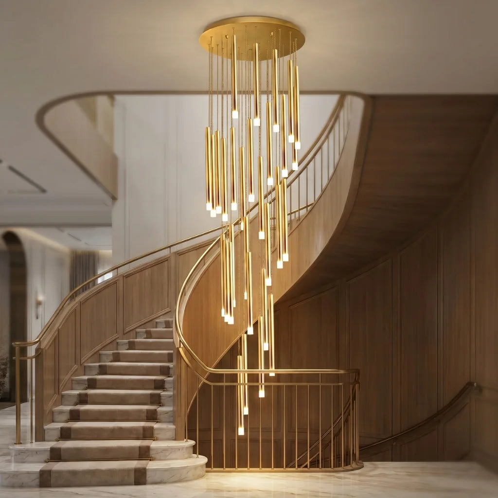 Modern chandelier light fixture for elegant living room decor