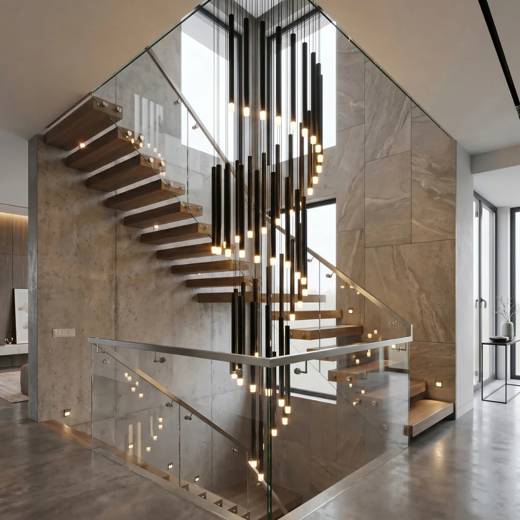 YOOGEE statement chandelier for dining room and foyer lighting