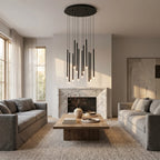 Luxury ceiling chandelier for upscale American home interiors