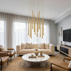 Modern chandelier light fixture for elegant living room decor