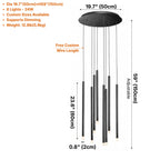 Modern chandelier light fixture for elegant living room decor