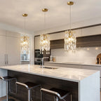 Modern chandelier light fixture for elegant living room decor