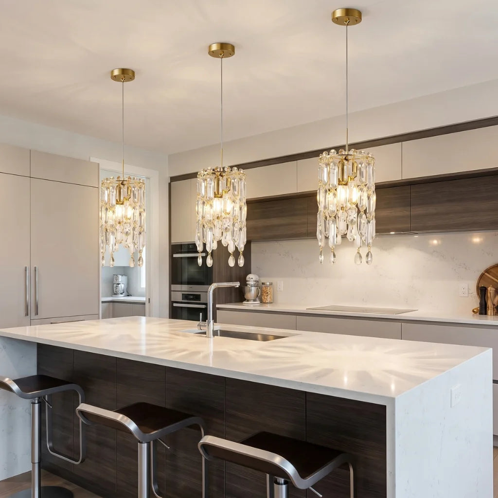 Elf Luxury Crystal Pendant Light for Dining Room