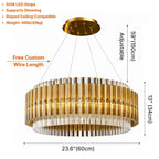 Luxury ceiling chandelier for upscale American home interiors