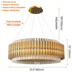 Contemporary chandelier lighting fixture for luxury home decor