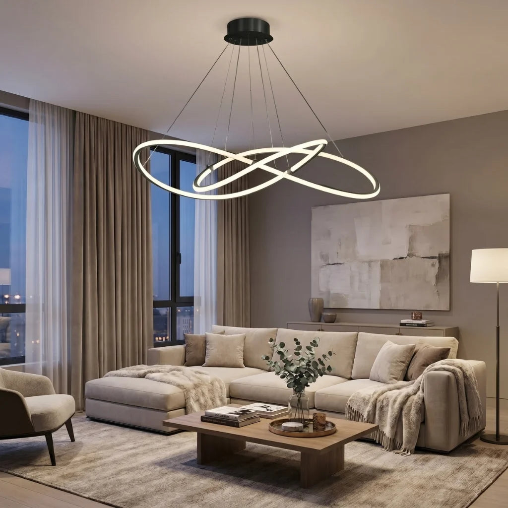 YOOGEE luxury crystal chandelier for modern dining room lighting