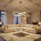 Modern chandelier light fixture for elegant living room decor