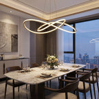 YOOGEE luxury crystal chandelier for modern dining room lighting