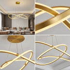 YOOGEE statement chandelier for dining room and foyer lighting
