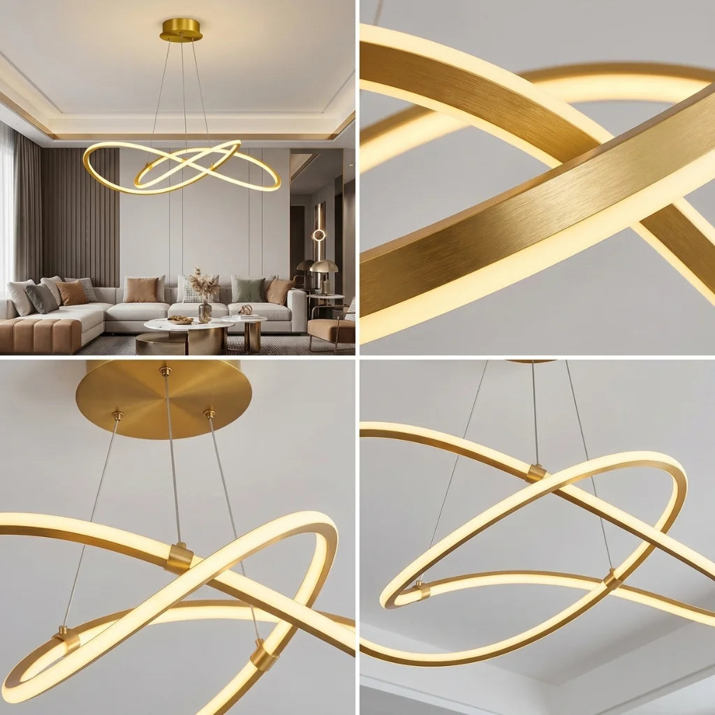 YOOGEE statement chandelier for dining room and foyer lighting