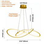Contemporary chandelier lighting fixture for luxury home decor