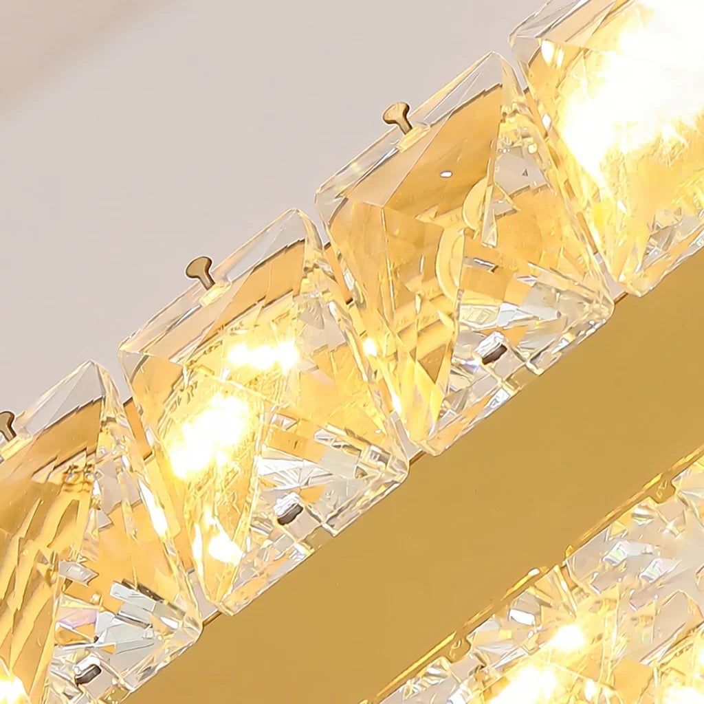YOOGEE luxury staircase chandelier for high ceiling entryway lighting