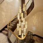 Large entryway chandelier for high ceiling home lighting in the US