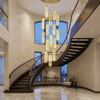 Large entryway chandelier for high ceiling home lighting in the US
