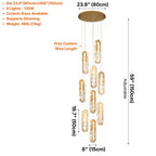 Large entryway chandelier for high ceiling home lighting in the US