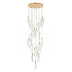 Large entryway chandelier for high ceiling home lighting in the US