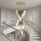 Large entryway chandelier for high ceiling home lighting in the US