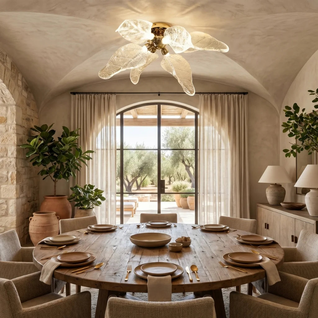 Leaf Modern Acrylic Ceiling Lamp for Bedroom & Living Room