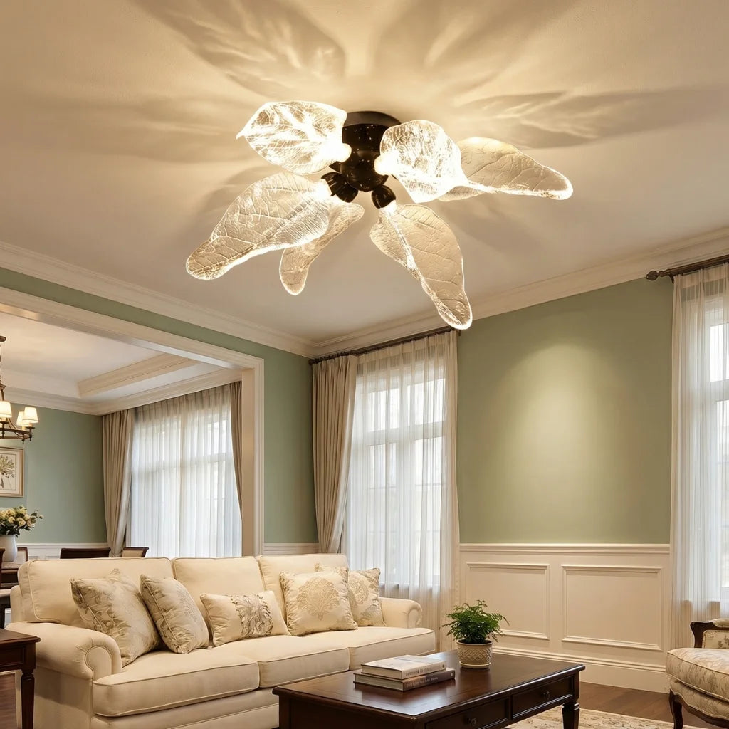 Modern chandelier light fixture for elegant living room decor