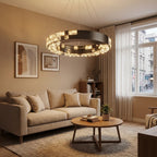 YOOGEE statement chandelier for dining room and foyer lighting