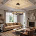 YOOGEE luxury crystal chandelier for modern dining room lighting