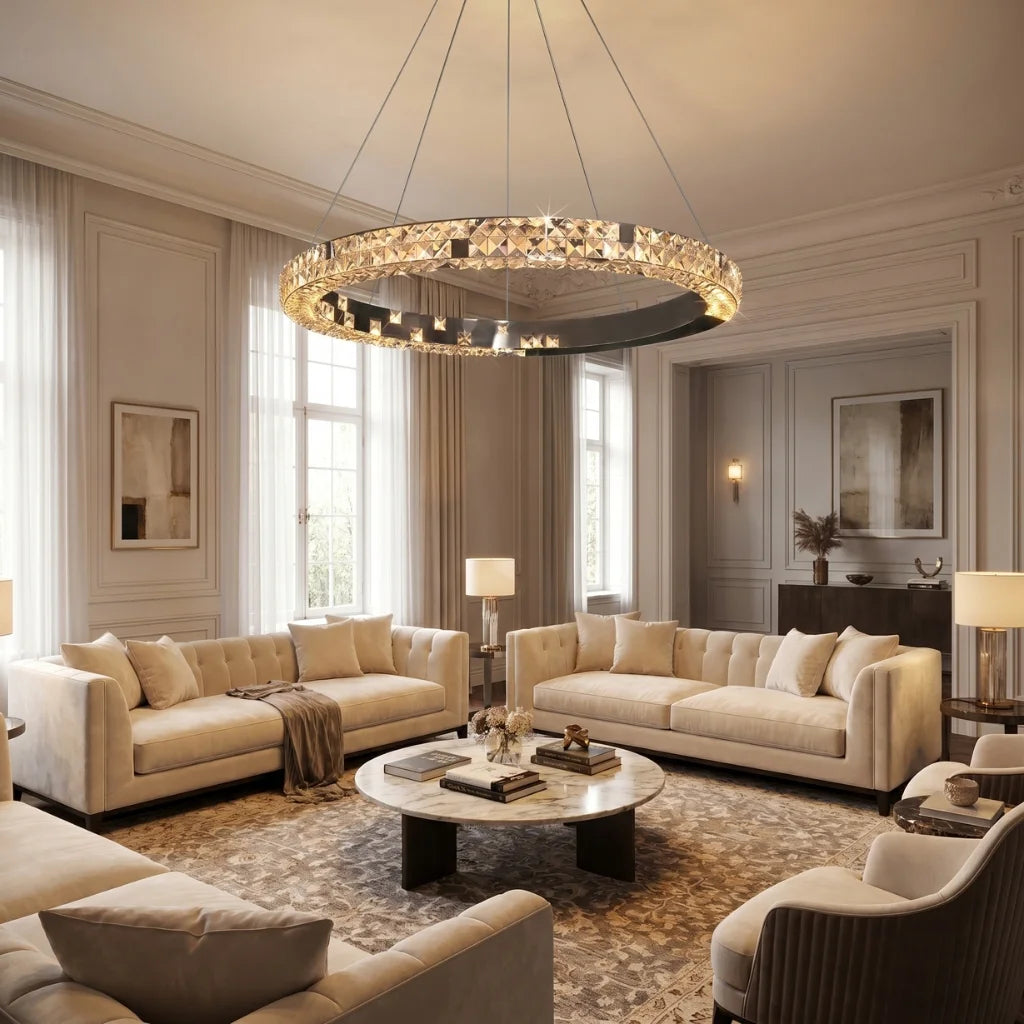 Contemporary chandelier lighting fixture for luxury home decor