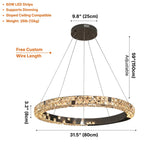 Contemporary chandelier lighting fixture for luxury home decor
