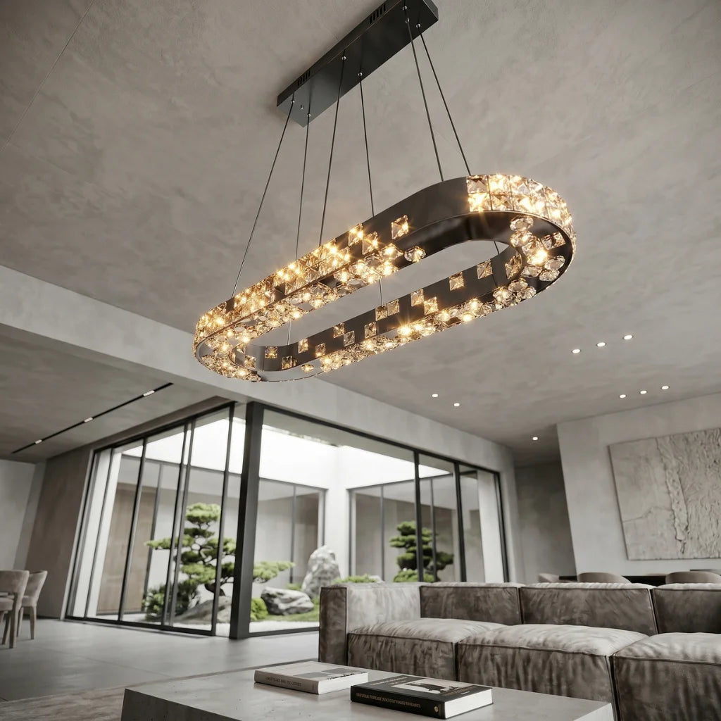 Luxury pendant lighting fixture for dining room and kitchen island