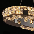 Modern brass pendant light for upscale American home interiors