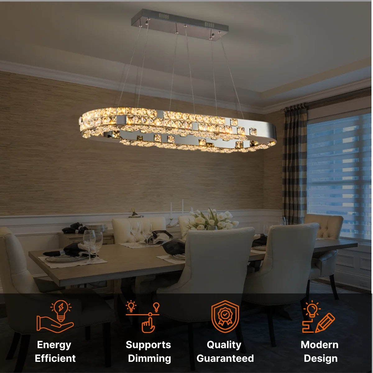 Kira Pendant Light-Oval
