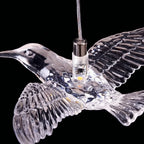 Bird Design Spiral LED Staircase Chandelier for Foyer & Stairwell