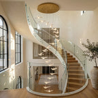 Bird Design Spiral LED Staircase Chandelier for Foyer & Stairwell