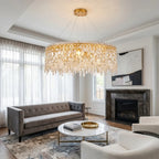 YOOGEE luxury crystal chandelier for modern dining room lighting