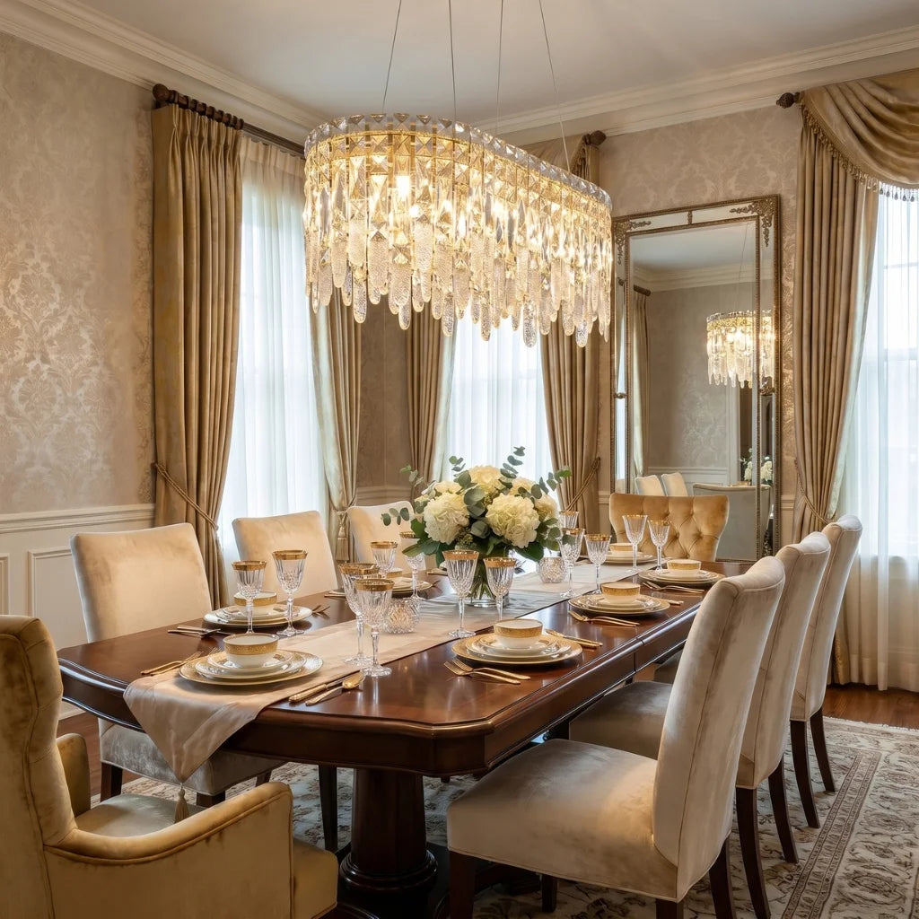 Contemporary chandelier lighting fixture for luxury home decor