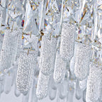 YOOGEE luxury crystal chandelier for modern dining room lighting