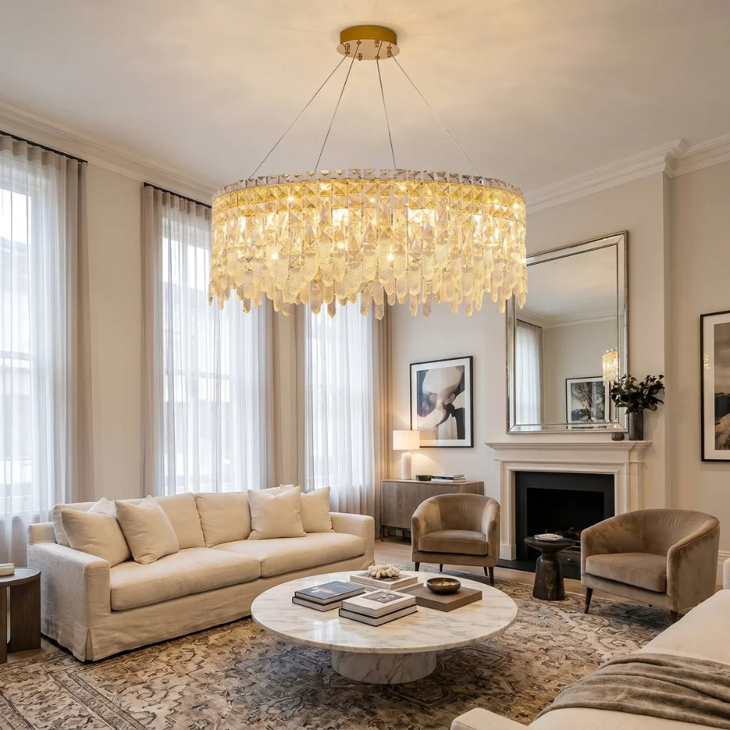 Contemporary chandelier lighting fixture for luxury home decor
