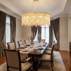 YOOGEE statement chandelier for dining room and foyer lighting