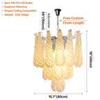 YOOGEE luxury crystal chandelier for modern dining room lighting