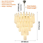 Contemporary chandelier lighting fixture for luxury home decor