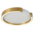 Orla Modern Gold LED Flush Mount Ceiling Light for Living Room