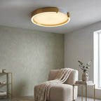 Orla Modern Gold LED Flush Mount Ceiling Light for Living Room