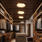 Orla Modern Gold LED Flush Mount Ceiling Light for Living Room