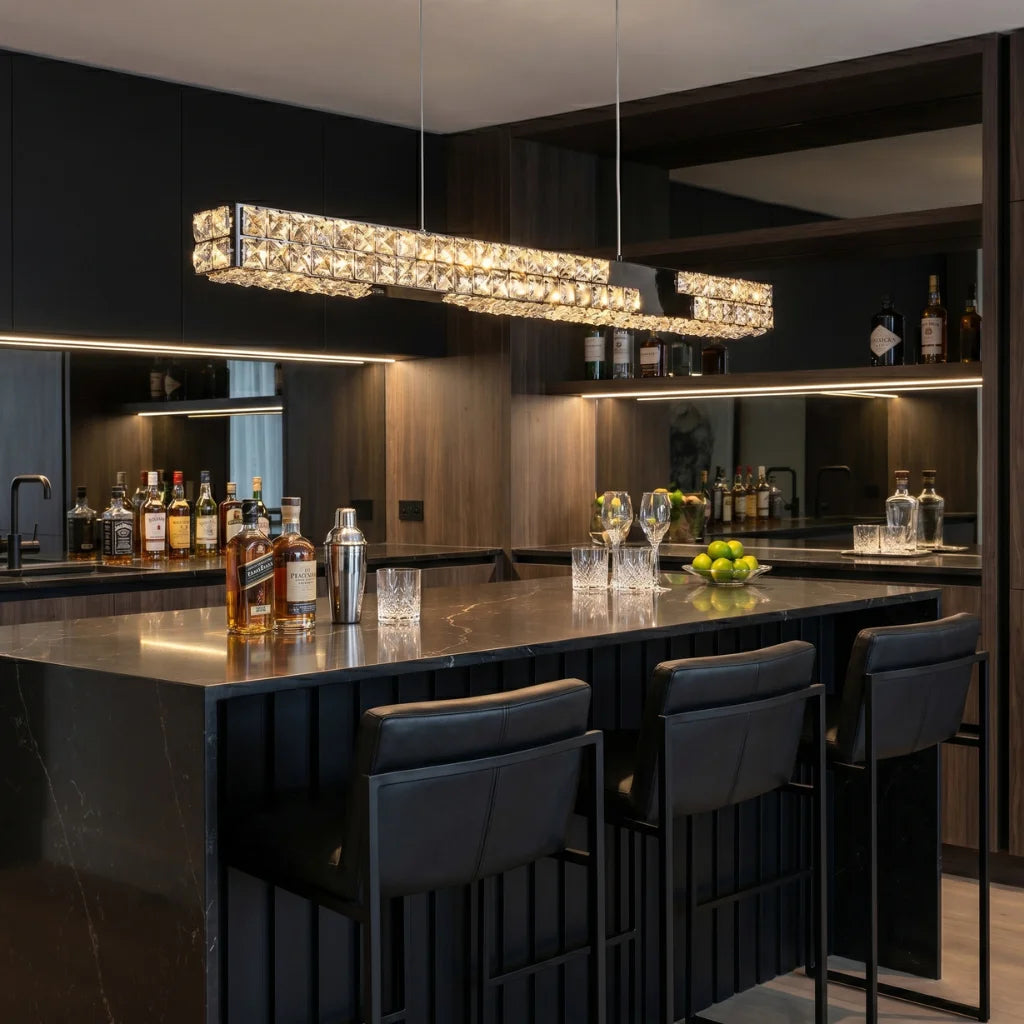 YOOGEE statement chandelier for dining room and foyer lighting