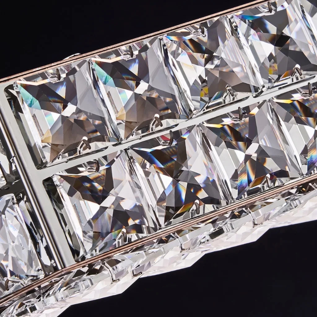YOOGEE luxury crystal chandelier for modern dining room lighting